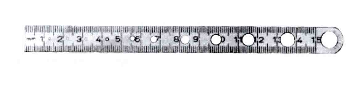METAL CETVEL 15CM DELİKLİ